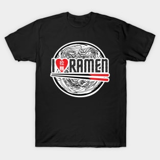 I Love Ramen Noodles T-Shirt